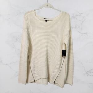 a.n.a. Ivory Knit NWT Sweater Medium Pullover